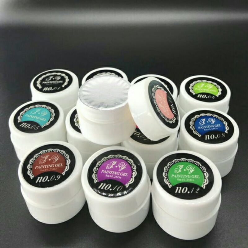 gel vẽ 12 màu