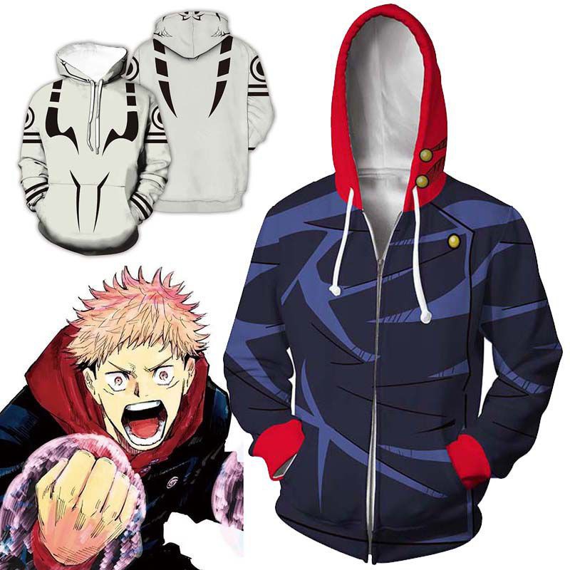 Áo Hoodie In Hình Anime Jujutsu Kaisen Cá Tính