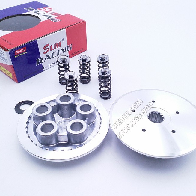 ĐẾ NHÔM Nồi Sum Racing 5 Lò Xo Exciter ,  Winner , Sonic , SIRIUS , EX150 EX135