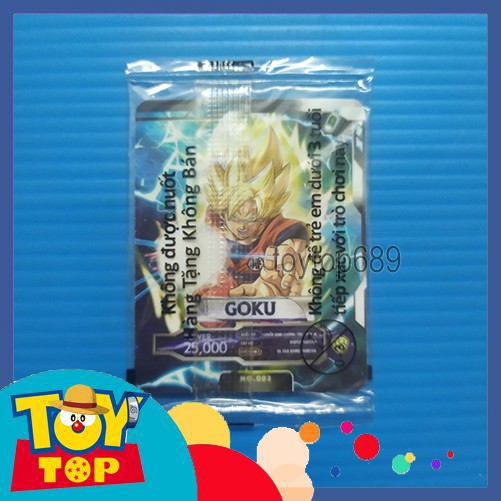 Thẻ bài Toonies Dragon Ball Super - Thế giới vô cực - Thẻ thường có seal