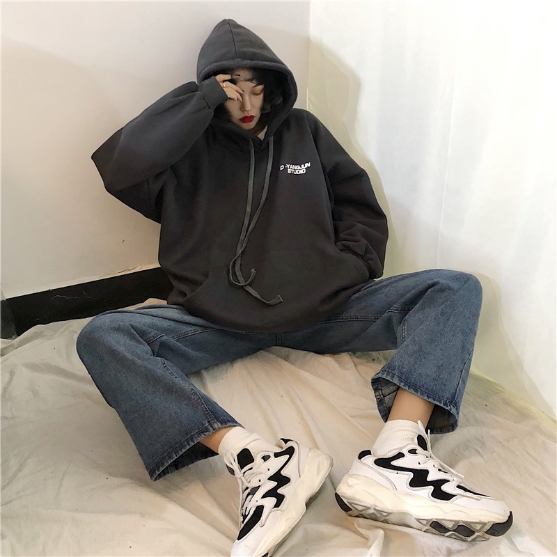 [CÓ BIGSIZE] Áo hoodie nỉ bông ulzzang nam nữ dáng rộng phong cách hàn quốc