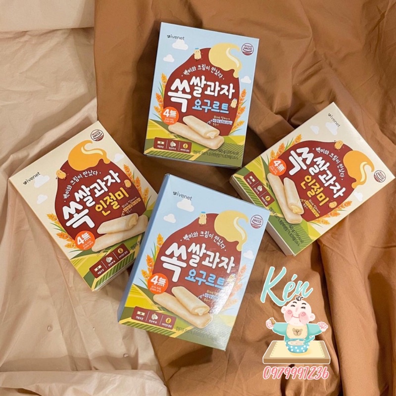 Bánh gạo nhân kem IVENET 6M+