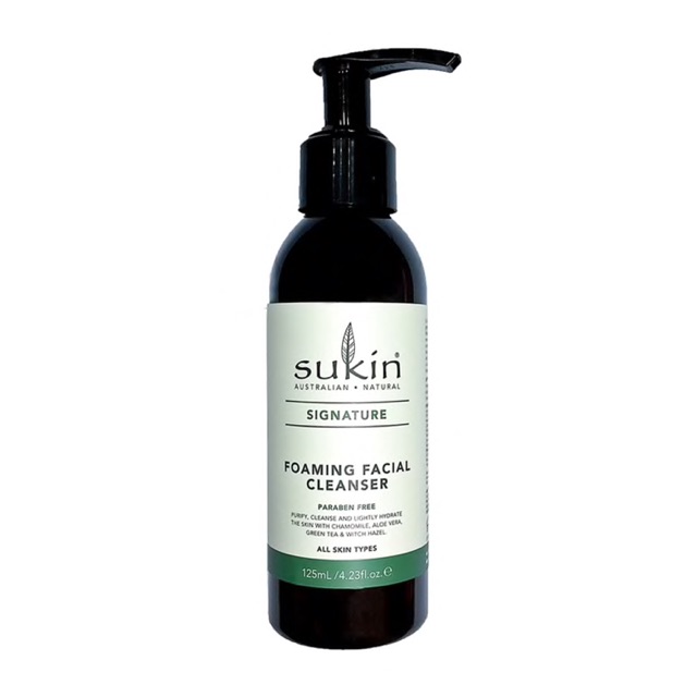 Sữa rửa mặt tạo bọt sukin Foaming Facial Cleanser 125ml