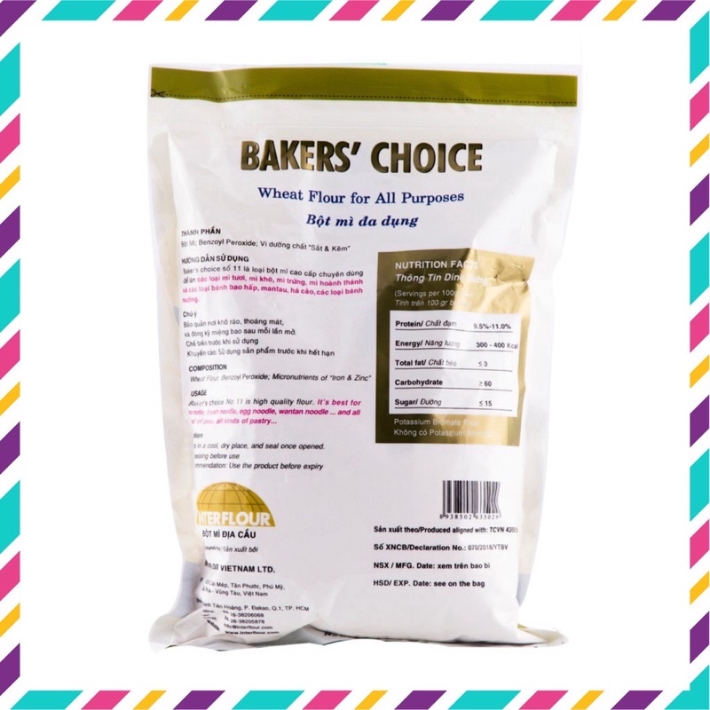 Bakers Choice số 11 - Bột mì đa dụng