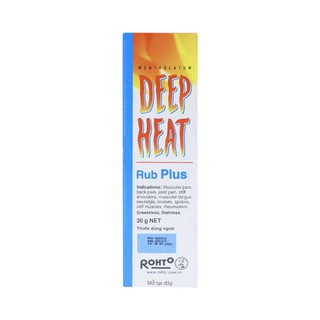Kem deep heat rub plus 30g - kem thoa da giảm đau