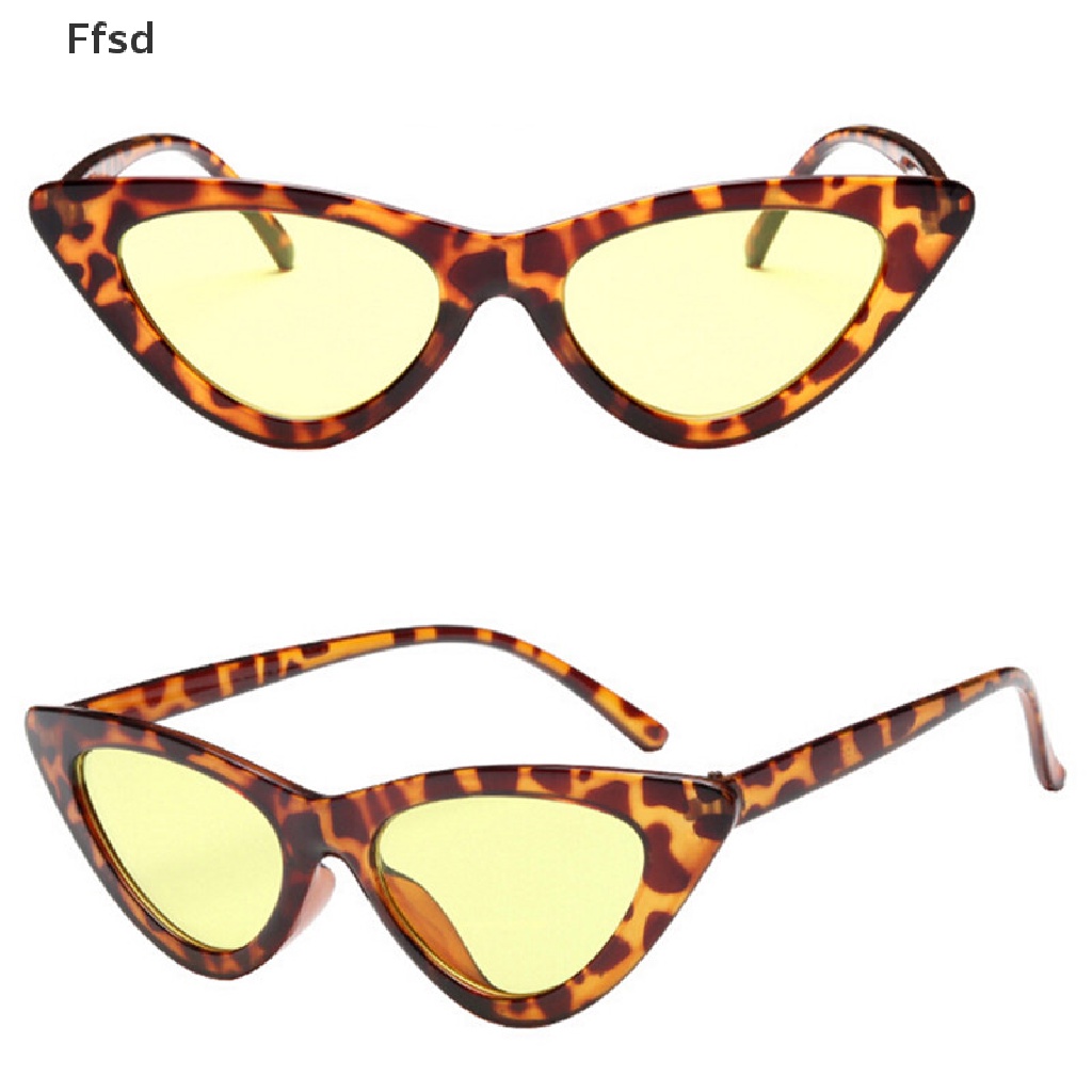 {Ffsd} Kính Râm Mắt Mèo Tam Giác Dễ Thương Gợi Cảm Cổ Điển Cho Nữ * Bán Chạy
