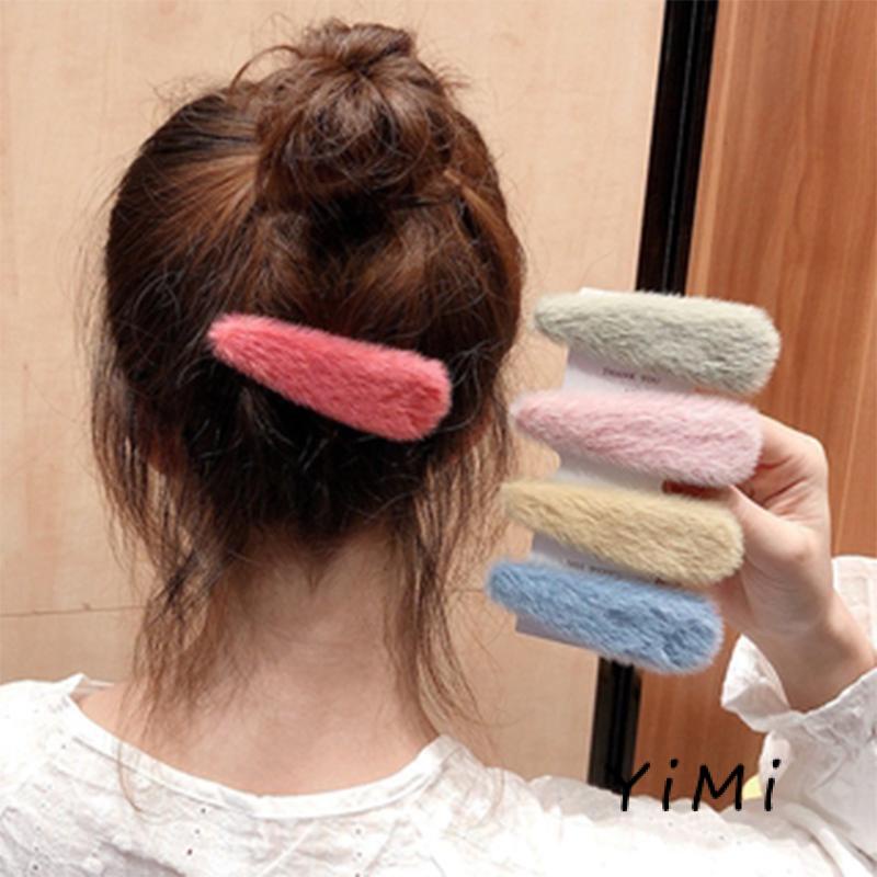 【Yimi.Vn】Kẹp tóc màu đỏ sang trọng