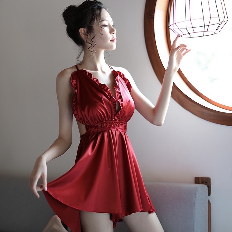 Váy ,Đầm Ngủ Quý Phái 1598 Kiểu Dáng Sang Trọng { Tặng kèm chíp lọt khe }