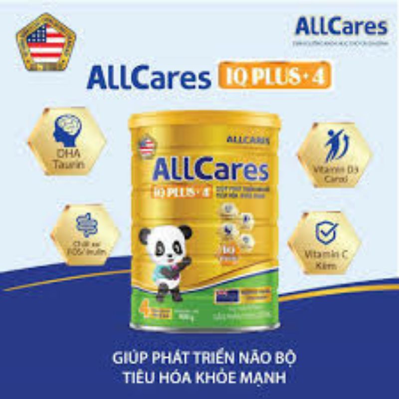 Sữa công thức Allcares IQ Plus 4 900gr (cho bé trên 2 tuổi) - Đại lý sữa Minh Tâm