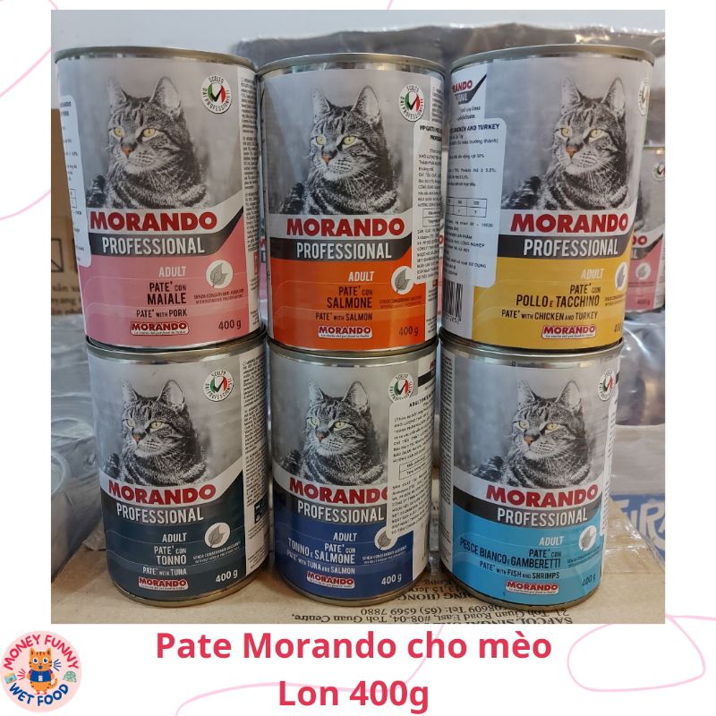 Pate Morando cho mèo lon 400g