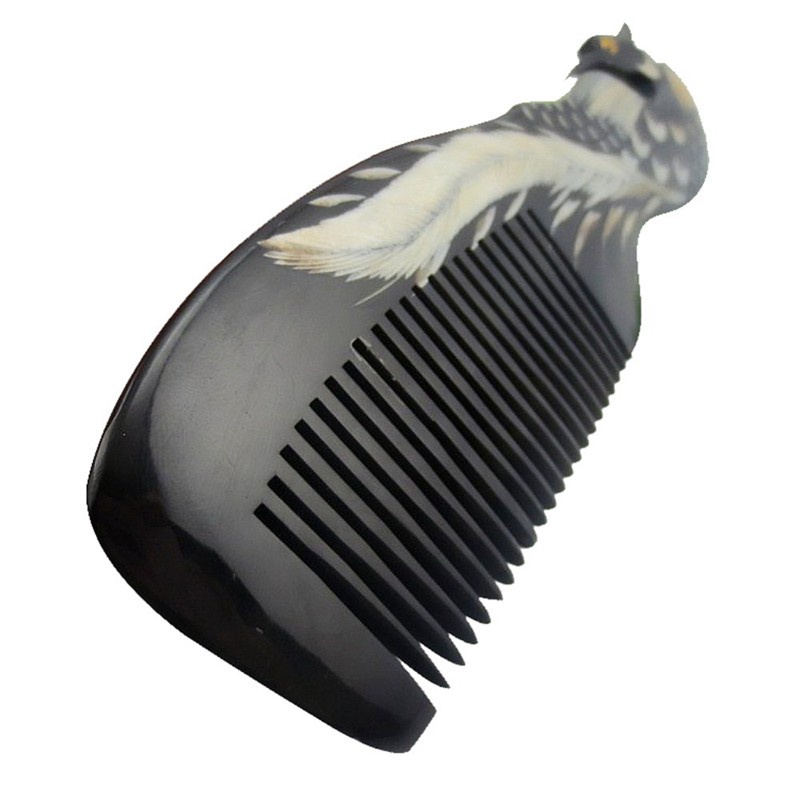 Retro OX Horn Comb Hair Brush Health Scalp Massage Combs Detangle Magic Anti-Static Comb