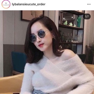 Kính gọng tròn +2% shopee