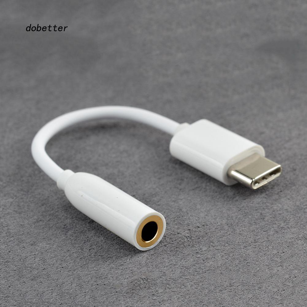 Giắc chuyển đổi đầu cắm tai nghe từ USB type-C male sang đầu tròn 3.5mm