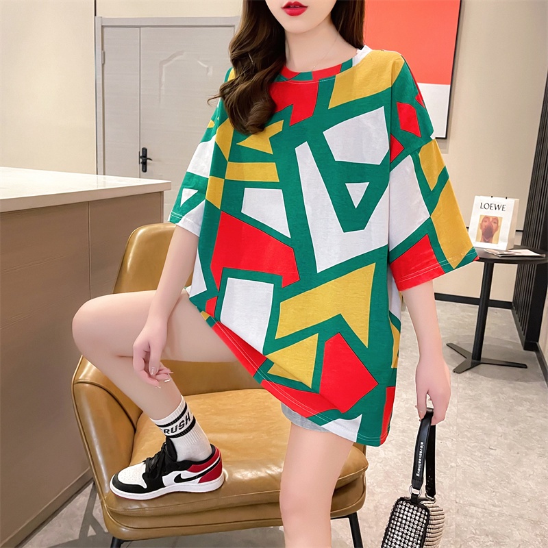 Áo Thun Tay Lửng Dáng Rộng Thời Trang Mùa Hè Mới 2022