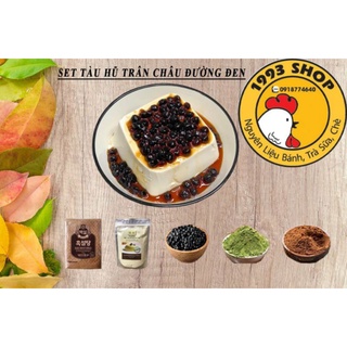Set Tàu Hũ Trân Châu Đường Đen(kèm quà cute)