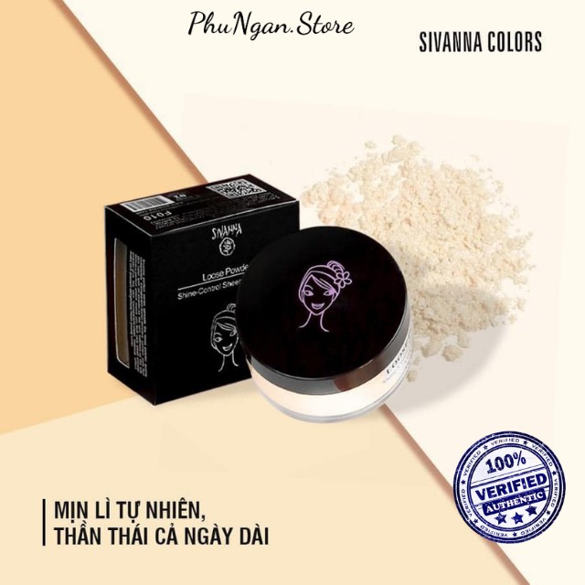 (Mịn, kiềm dầu)Phấn phủ bột Sivanna Loose Powder Thái Lan F010 | BigBuy360 - bigbuy360.vn