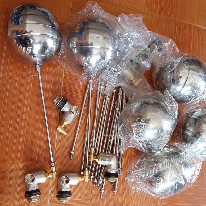 Phao cơ inox 304 chống rỉ sét ren 21 thông dụng dùng cho nước sạch