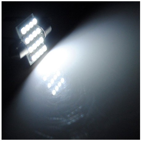 Bóng Đèn LED siêu sáng soi biển số trần nóc cánh cửa  xe hơi ô tô 31MM 36mm 16SMD Toyota Vios Innova Hyundai Accent