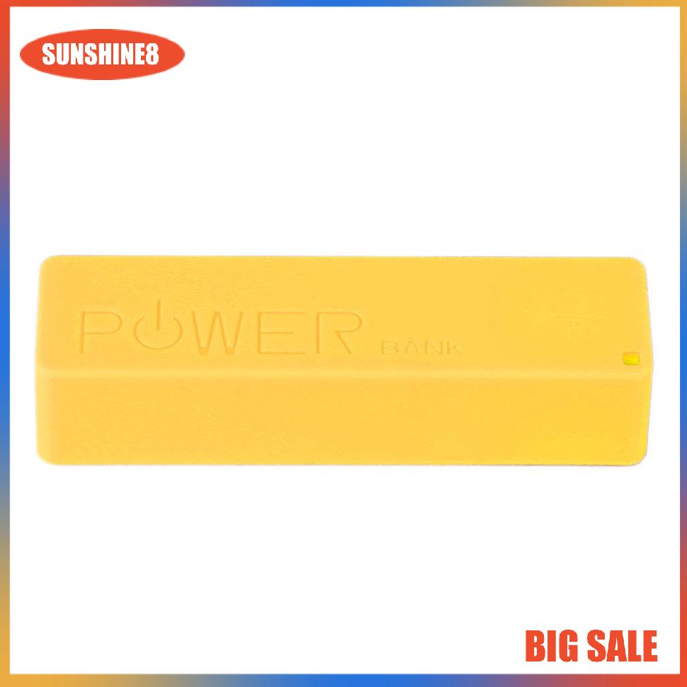 【SUN】[NEW]2600MAH 1*18650 External Power Bank Backup Battery Charger Power Bank Case