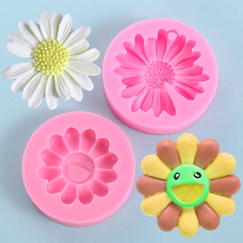 GOGOUP Khuôn Silicone Hình Hoa Hướng Dương Làm Mặt Dây Chuyền