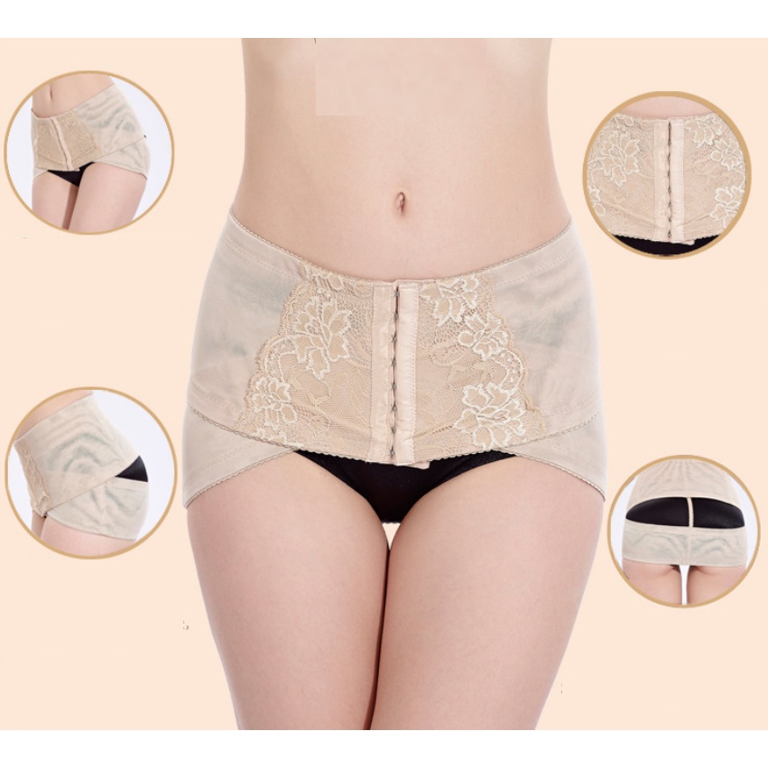 Đai Nịt Bụng Định Hình Eo Thon, chất liệu vải cao cấp co giãn tốt, ba hàng khóa điều chỉnh không dễ tuột