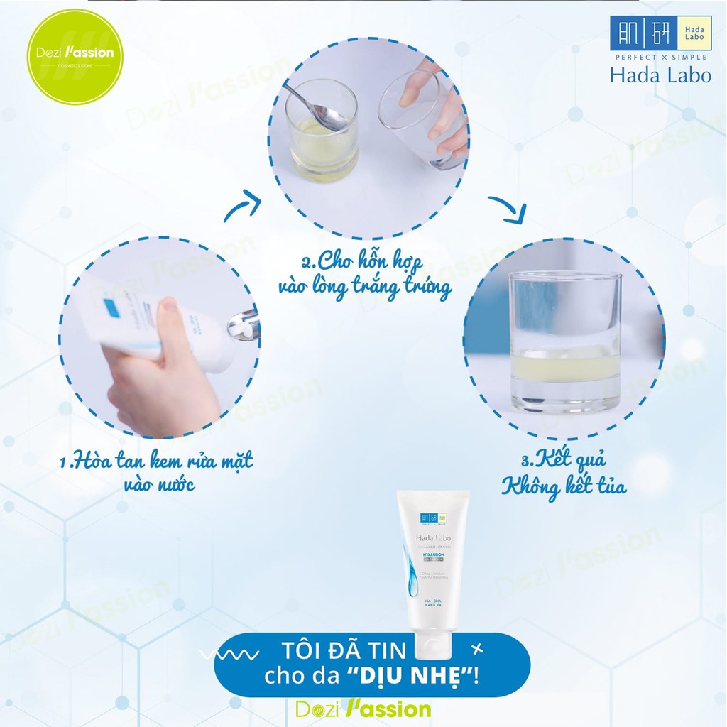 Sữa Rửa Mặt Hada Labo Màu Trắng Dưỡng Ẩm Tối Ưu - HadaLabo Advanced Nourish Hyaluron Cleanser 80g