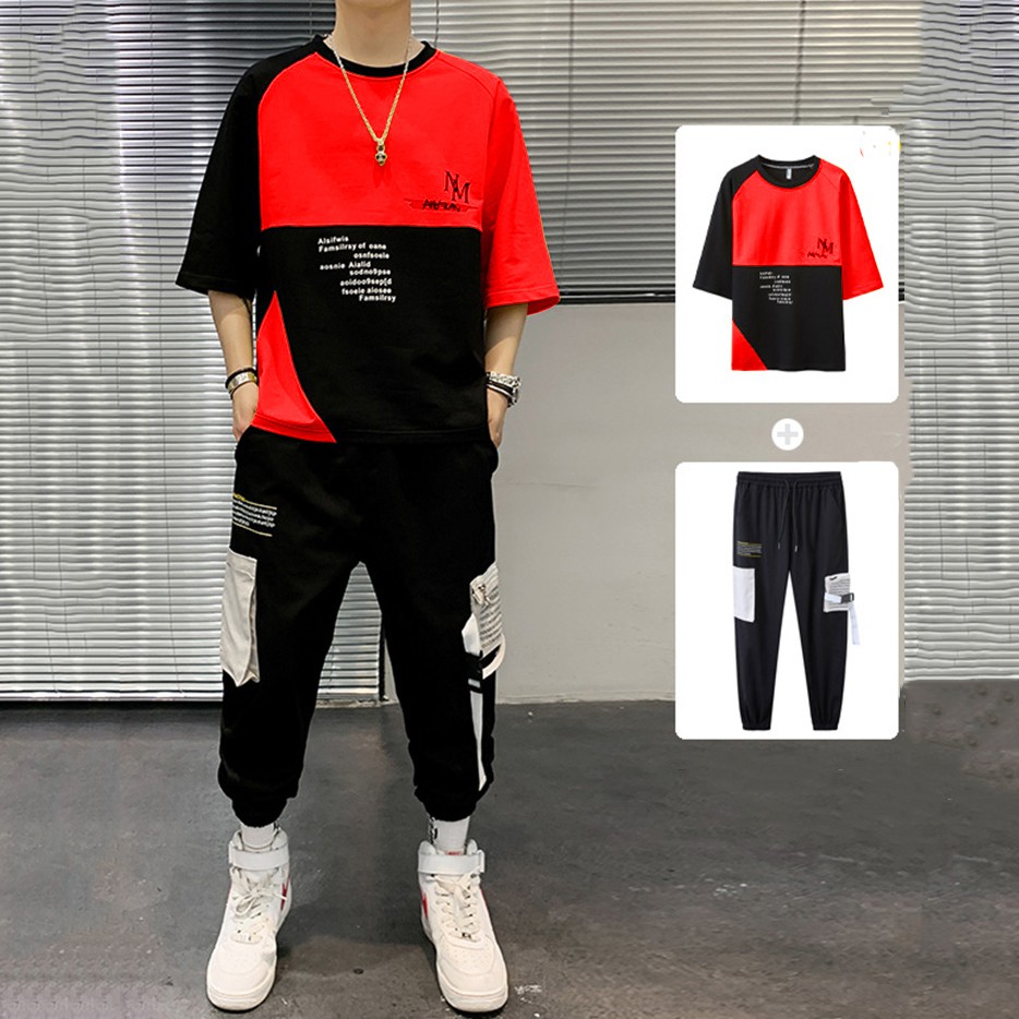 Bộ Quần Áo Thun Nam Mùa Hè Ngắn Tay NM Phối Quần Jogger Túi Hộp Thời Trang Hàn Quốc SEPTEMBERGIRL1989 SET NAM 90000100C | BigBuy360 - bigbuy360.vn