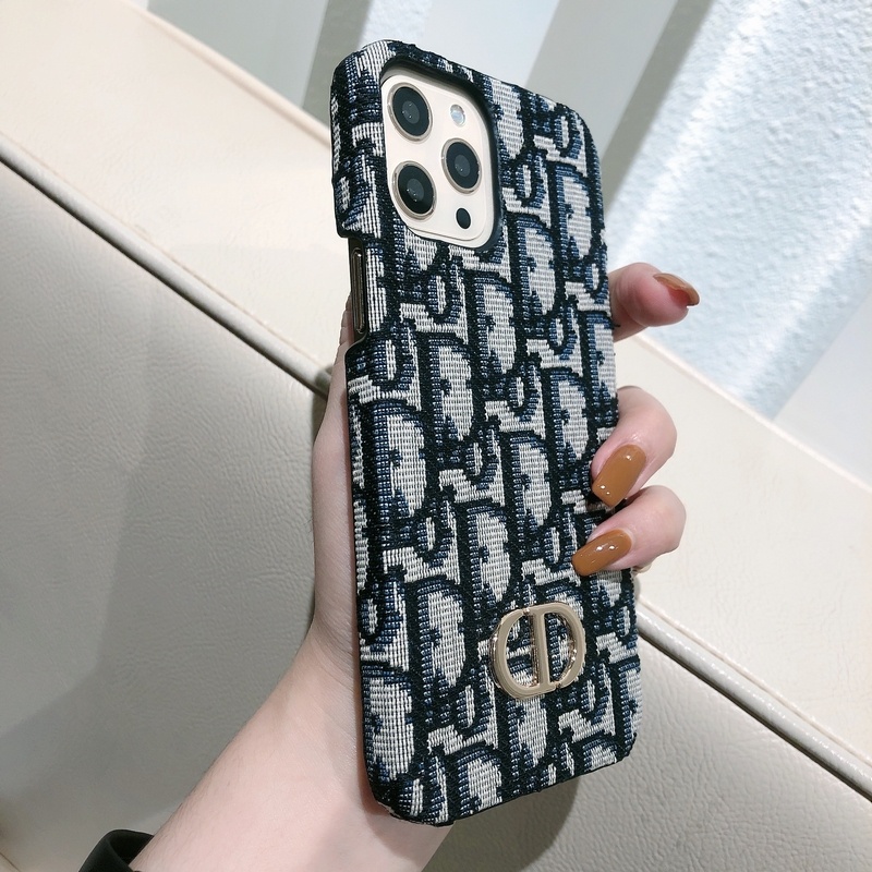 Ốp iphone 14 Ốp Điện Thoại Vải Canvas In logo Kim Loại Cho iphone 14 13 12 pro max 11 pro max xr s 7 8plus