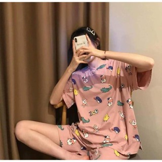 Bộ ngủ nữ 🌸 set cộc tay mèo sunny love siêu hot 🌸