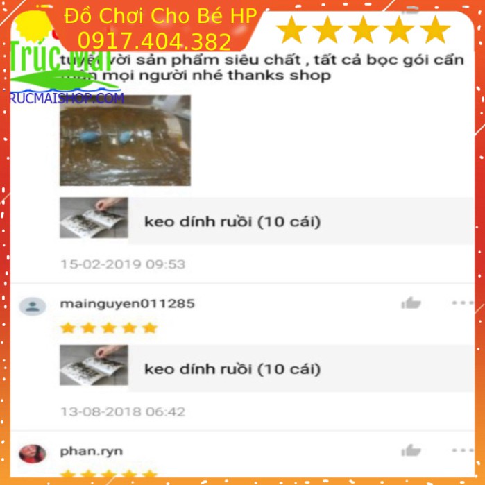 [SIÊU SALE] Sỉ 10 tấm keo dính ruồi ✅  Đồ Chơi Trẻ Em HP