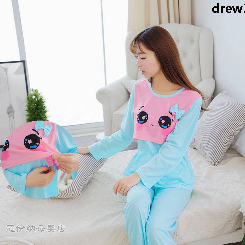 Bộ Đồ Ngủ Thời Trang Tay Dài Form Rộng Thoải Mái | BigBuy360 - bigbuy360.vn