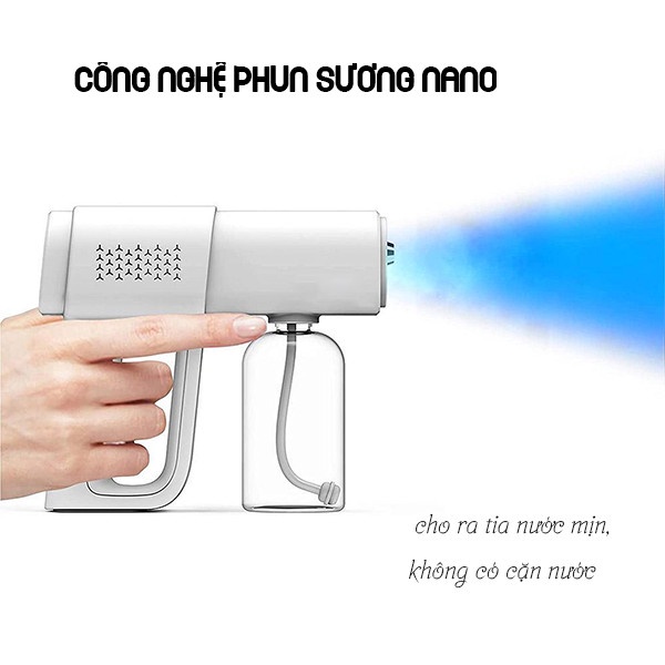 Máy Phun Khử Khuẩn K5 Pro Cầm Tay Công Nghệ Nano Tiệt Trùng Diệt Khuẩn Cao Cấp Phun Xa Đến 1.5 MÉT