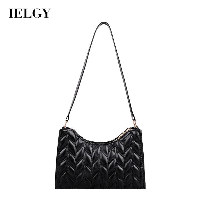 Túi đeo vai IELGY thiết kế vuông nhỏ màu trơn thời trang cho nữ