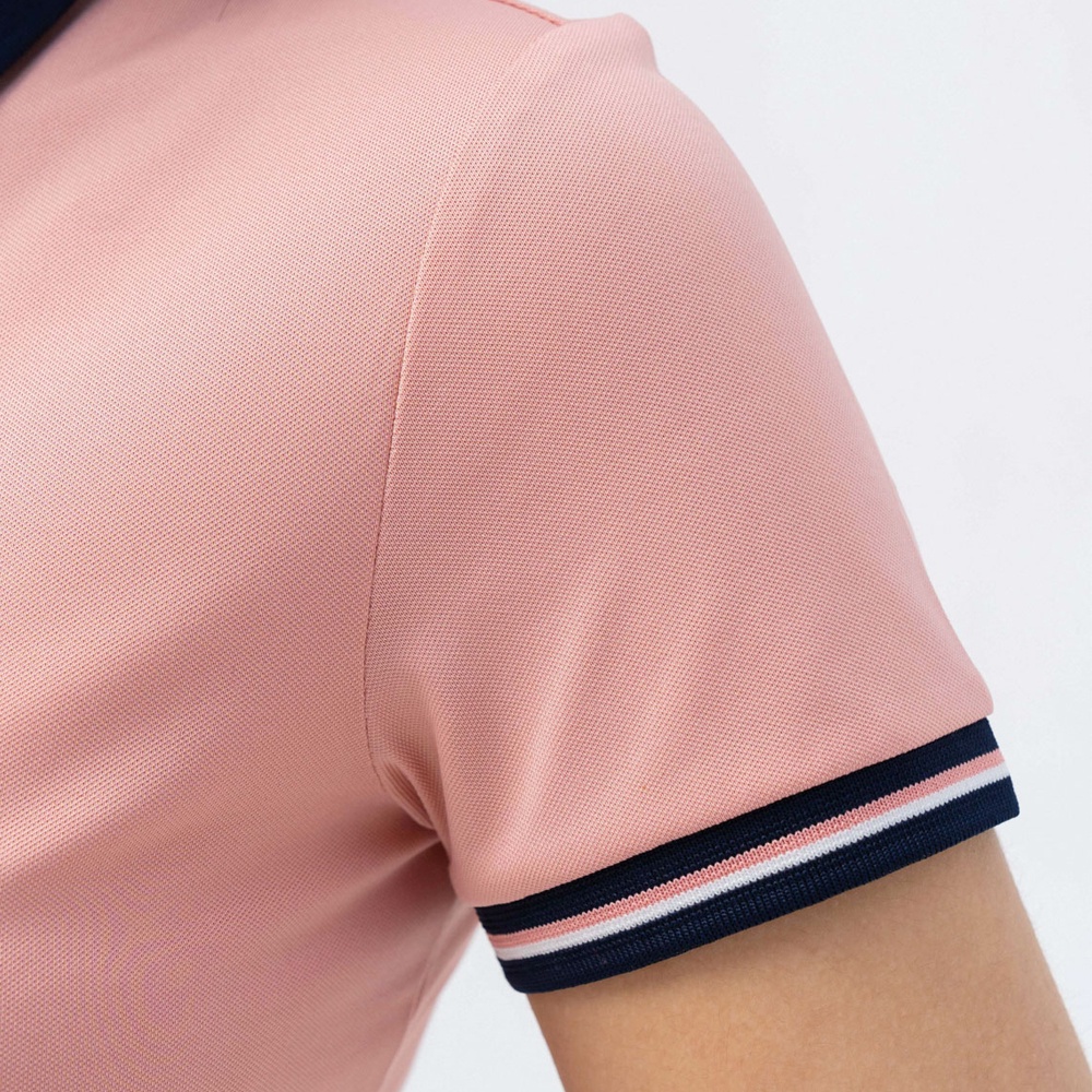 Áo polo nữ YODY thun coolmax thoáng mát áo phông polo bo cổ phối màu APN5304