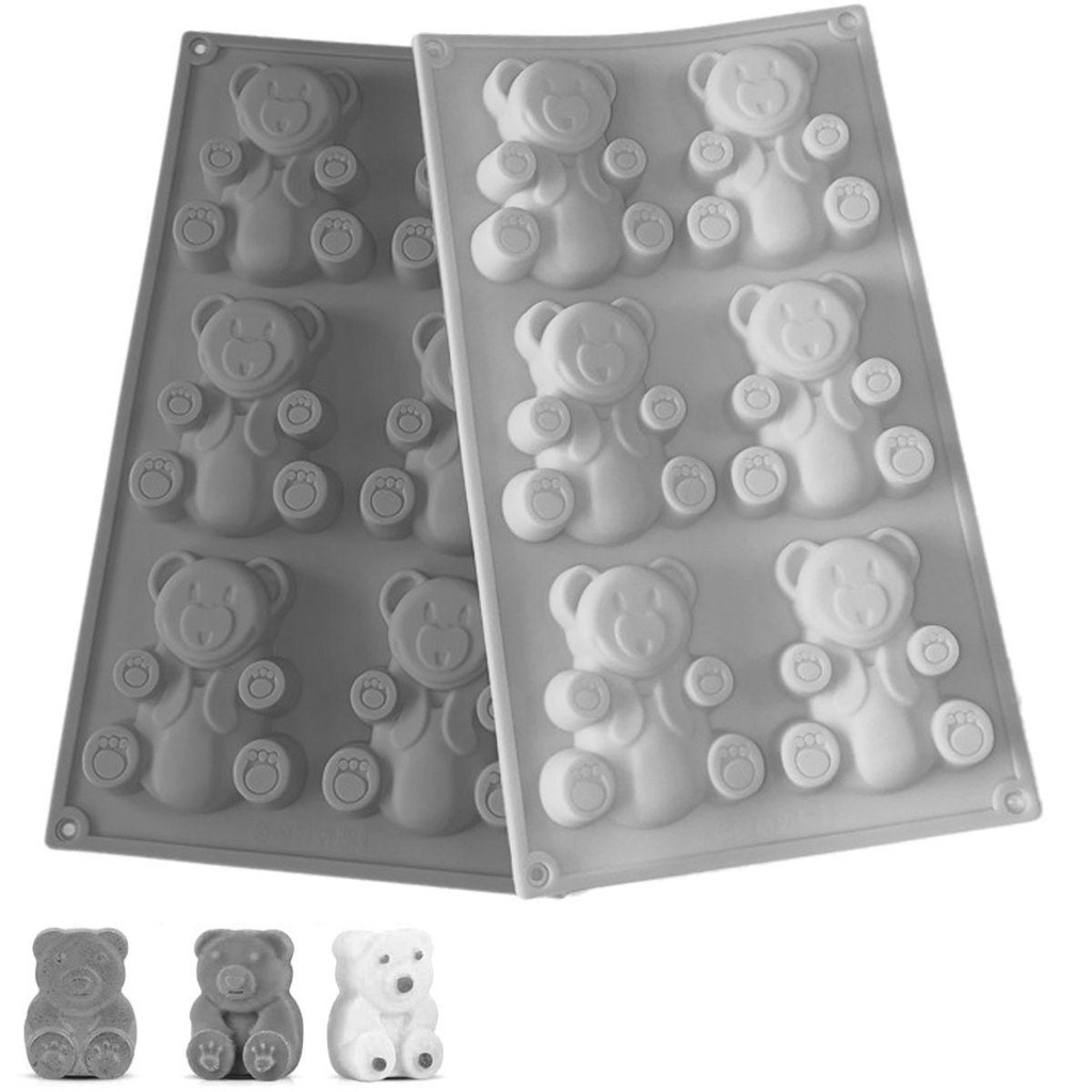 Khuôn Làm Bánh Hình Gấu Gummy Dễ Thương