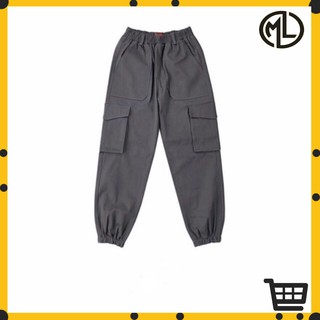 Quần jogger túi hộp kaki