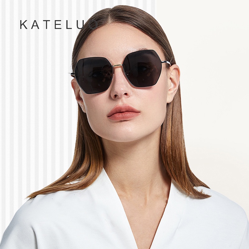 Kính mát VEITHDIA LS320 phân cực gọng vuông thời trang cho nữ