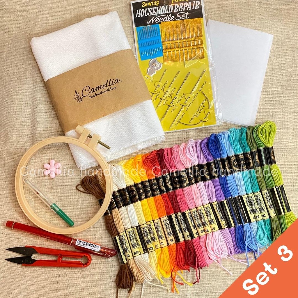 Set Tập Thêu Cho Người Mới Bắt Đầu, Combo Tập Thêu Giá Rẻ