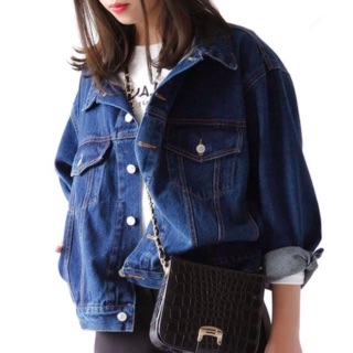 [ORDER] Áo khoác jean form rộng dày đẹp thời trang