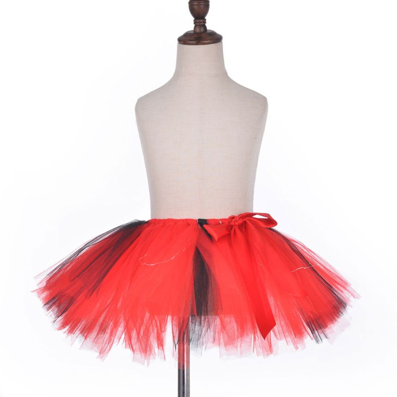 Xiangbao Chân Váy Xòe Tutu Lưới Ruy Băng Nhiều Lớp Thắt Nơ Eo Có Đèn LED Màu Cầu Vồng Có Thể Điều Chỉnh Cho Nữ