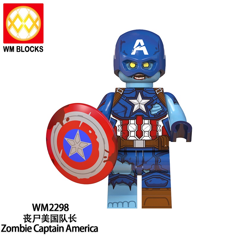 Minifigures Mẫu Nhân Vật  DC MCU Người Nhện Spiderman Thor Thanos Phiên Bản Zombie WM6132