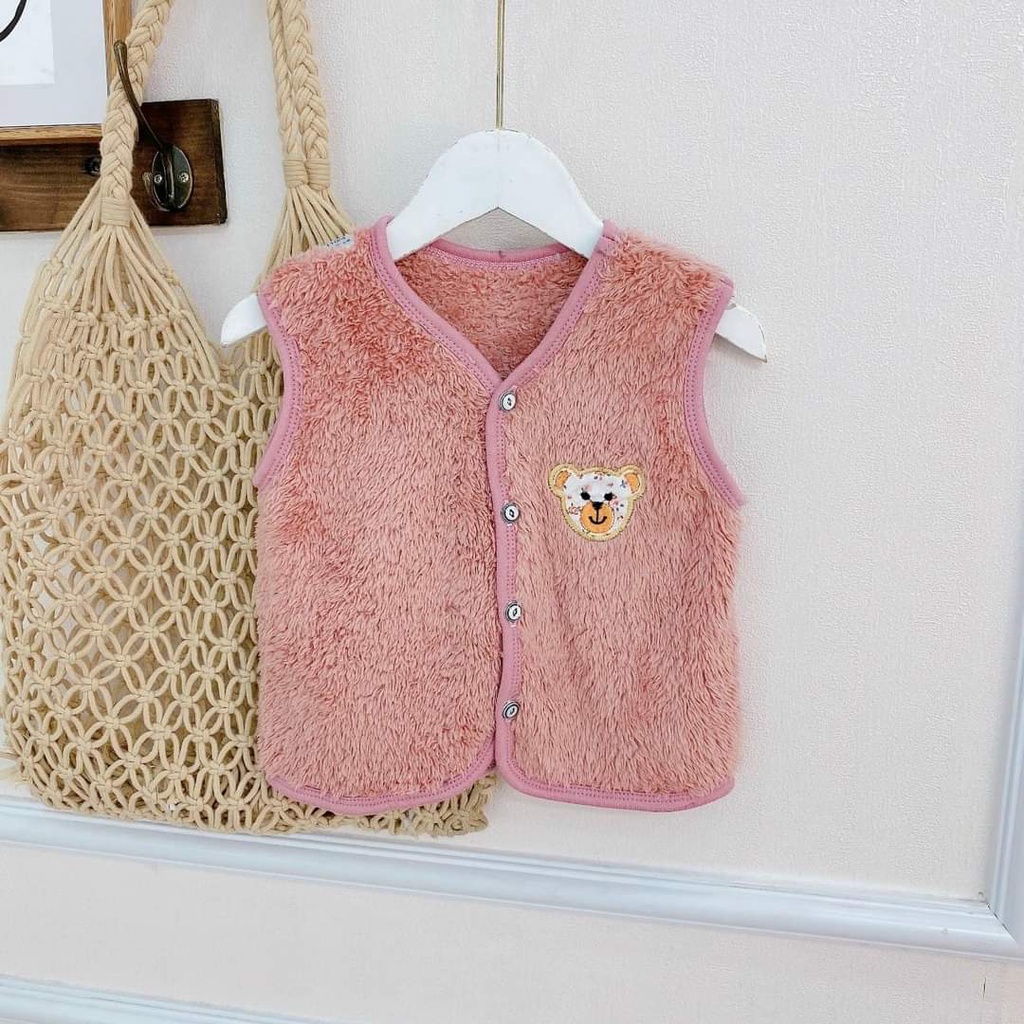 Áo gile lông cừu cho bé trai và bé gái từ 4kg đến 14kg - A SHOP 01