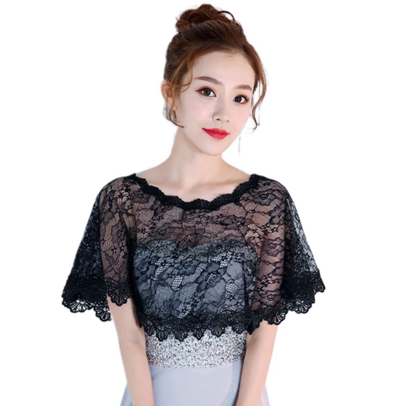 Áo Choàng Ren Hoa Xếp Ly Chống Nắng Thời Trang Mùa Hè Cho Nữ