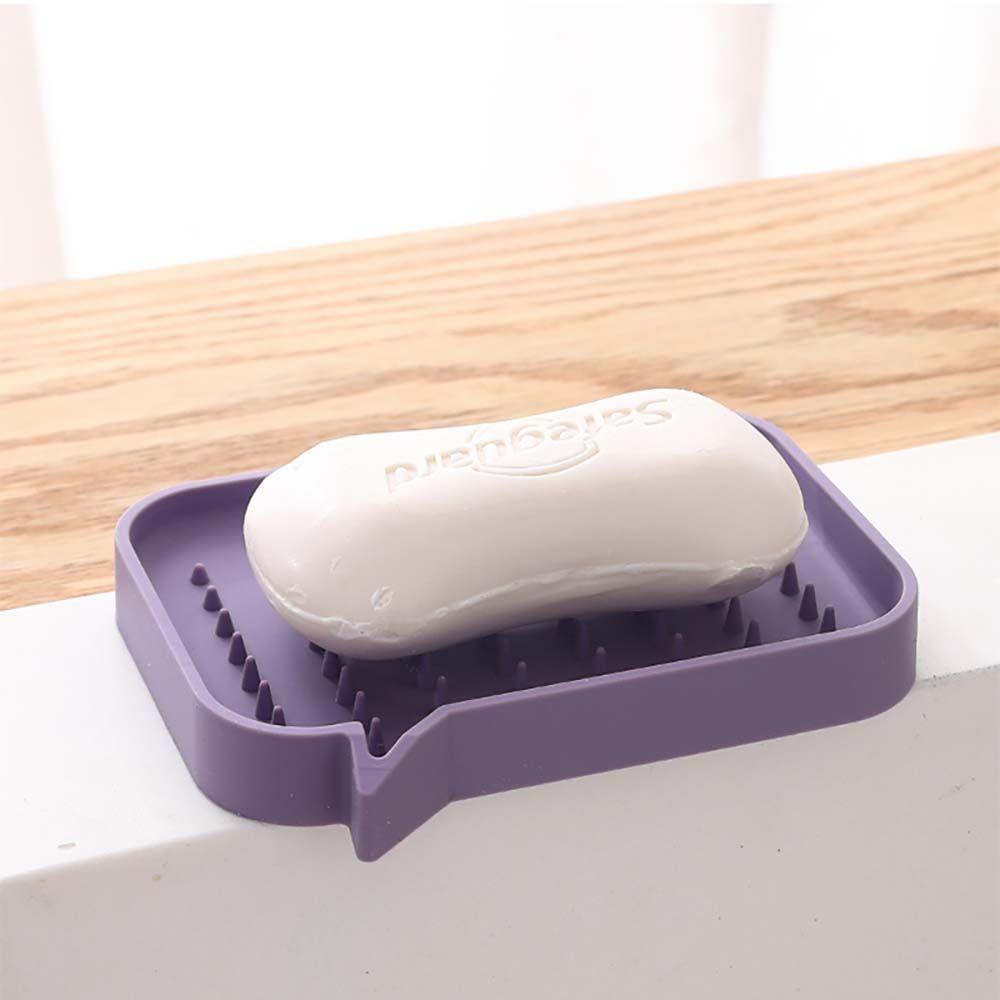 PATRICIA Giá Đỡ Xà Phòng Bằng Silicon Có Rãnh Thoát Nước Tiện Dụng Cho Phòng Tắm