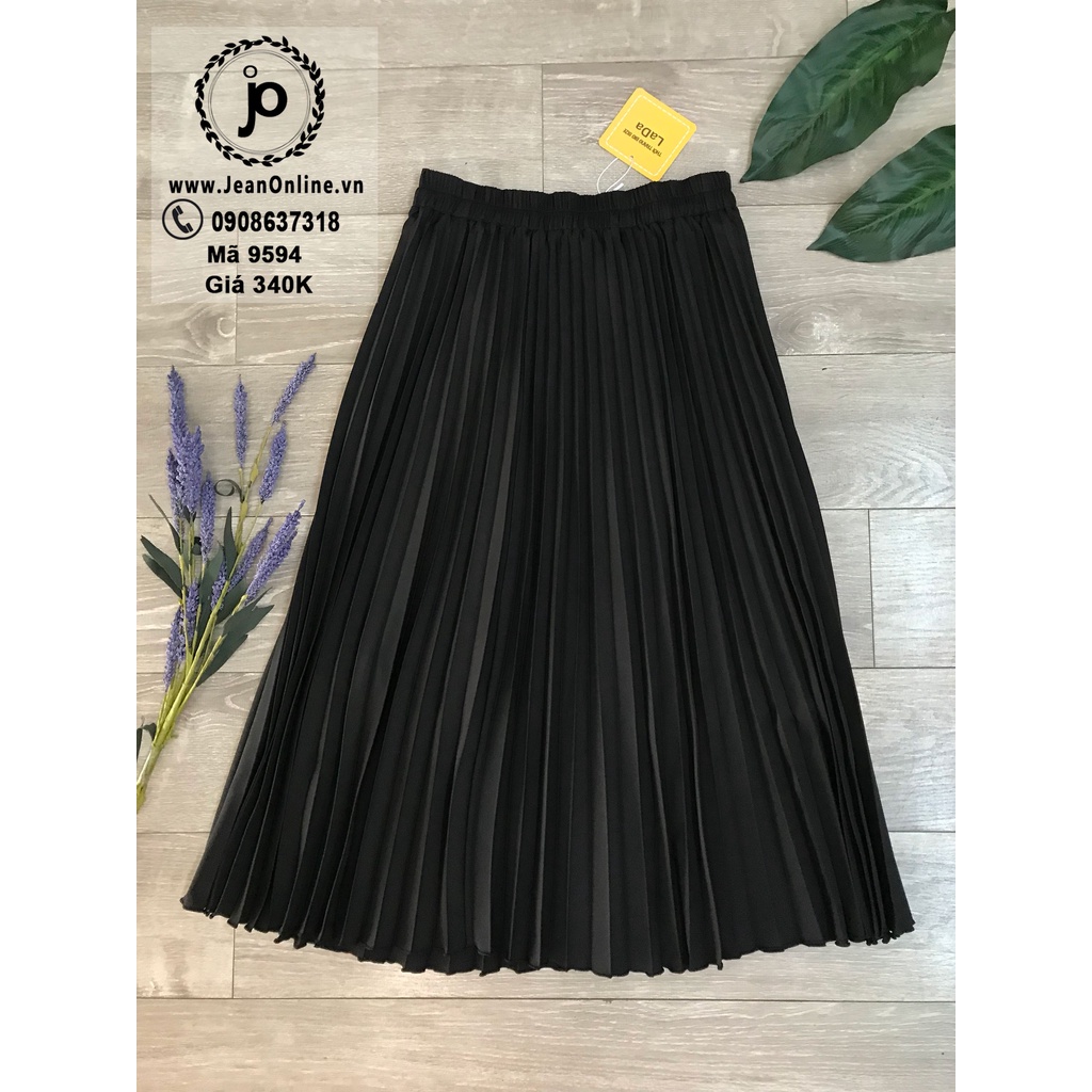 Chân váy midi dập ly big size  thời trang ngoại cỡ từ 50kg đến 80kg