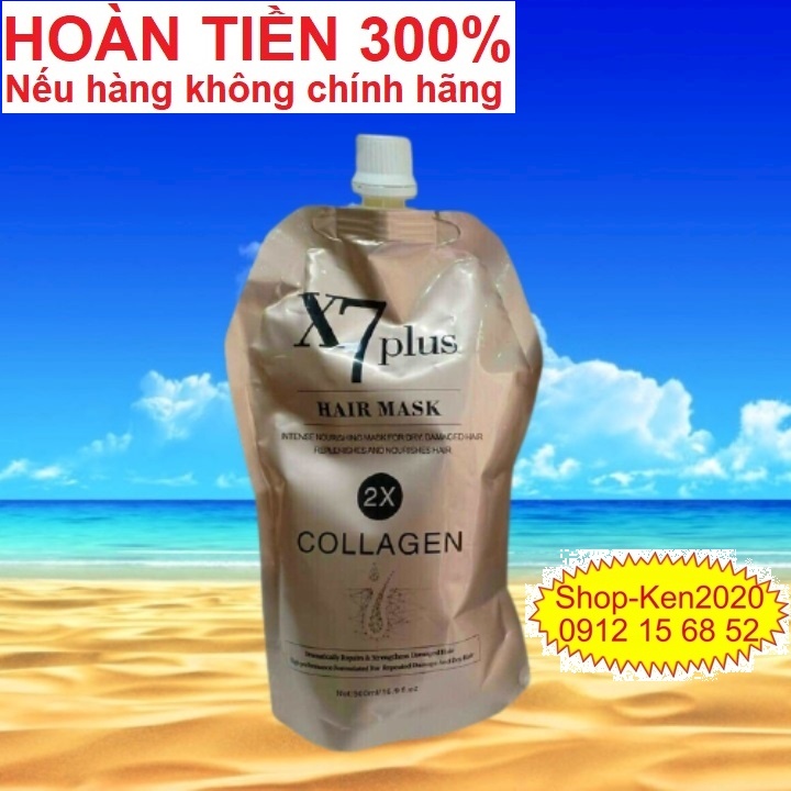 Kem hấp tóc X7 Plus Collagen 500ml siêu phục hồi