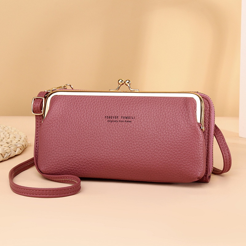 Túi Da pu Đeo Chéo Đựng Điện Thoại Đa Năng Họa Tiết Nhánh Cây Dành Cho Nữ