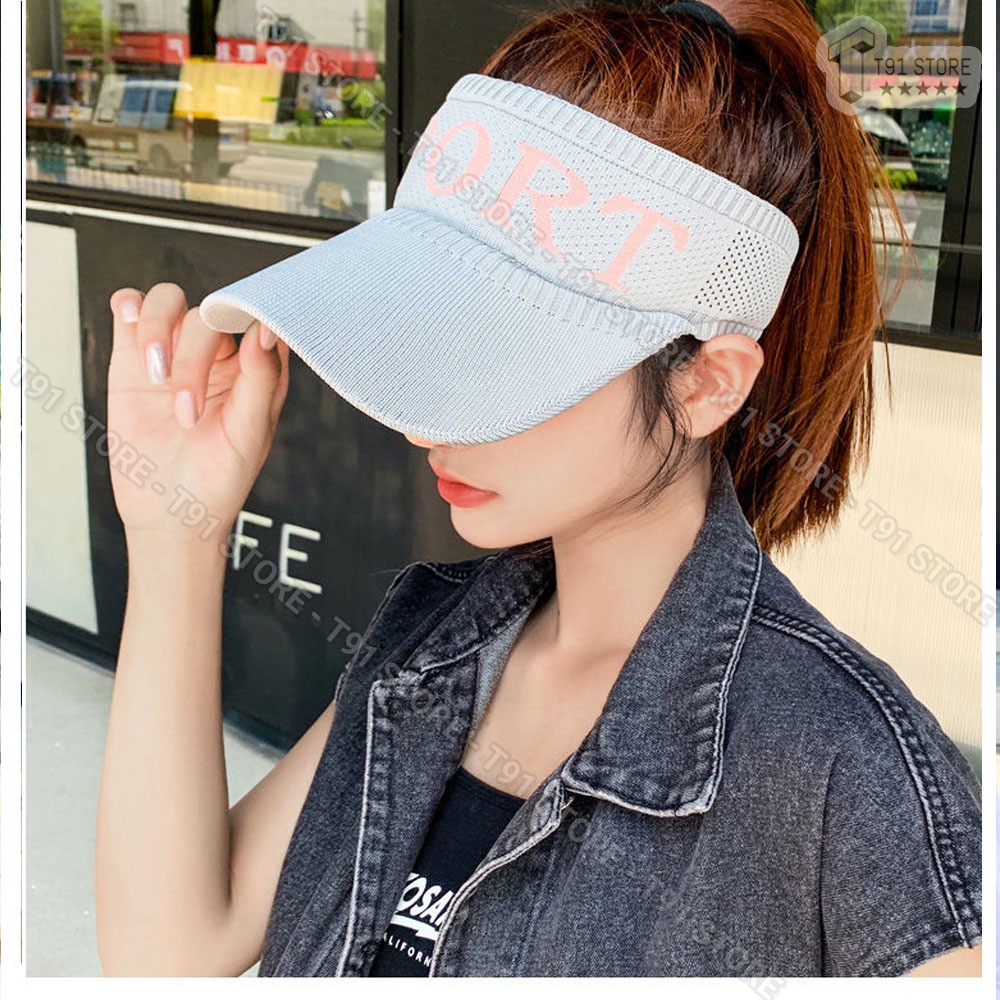 Mũ thể thao SPORT nửa đầu - Nón kết nửa đầu thêu chữ nhiều màu - Phù hợp cho bạn nữ chơi thể thao, đi du lịch, đi biển