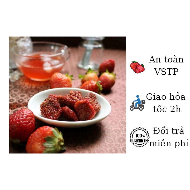 Dâu Tây Sấy Dẻo BerryLand Vị Chua Nhẹ Ngọt Thanh Đồ Ăn Vặt Healthy HCM