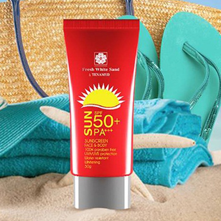 Kem siêu chống nắng dưỡng trắng da Fresh White Sand Tenamyd Dasuns Creen SPF 50